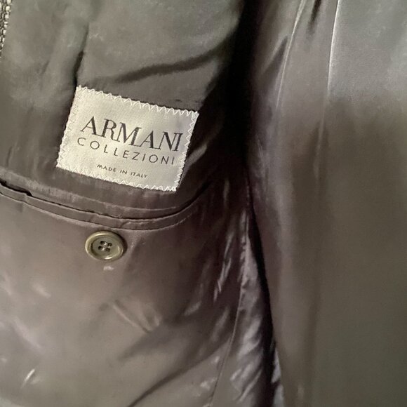 Armani Collezioni Wool 2 Button Sport Coat Jacket 40 R - Picture 7 of 15